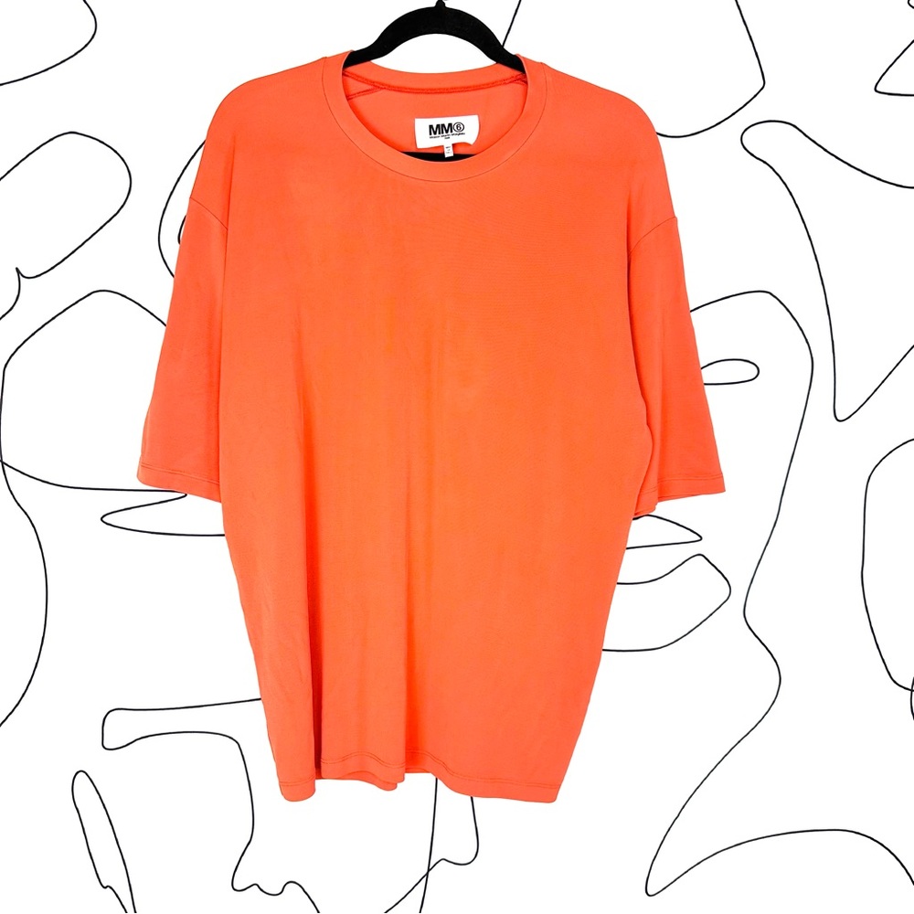 Maison Martin Margiela MM6 Short Sleeve Oversized Knit Top